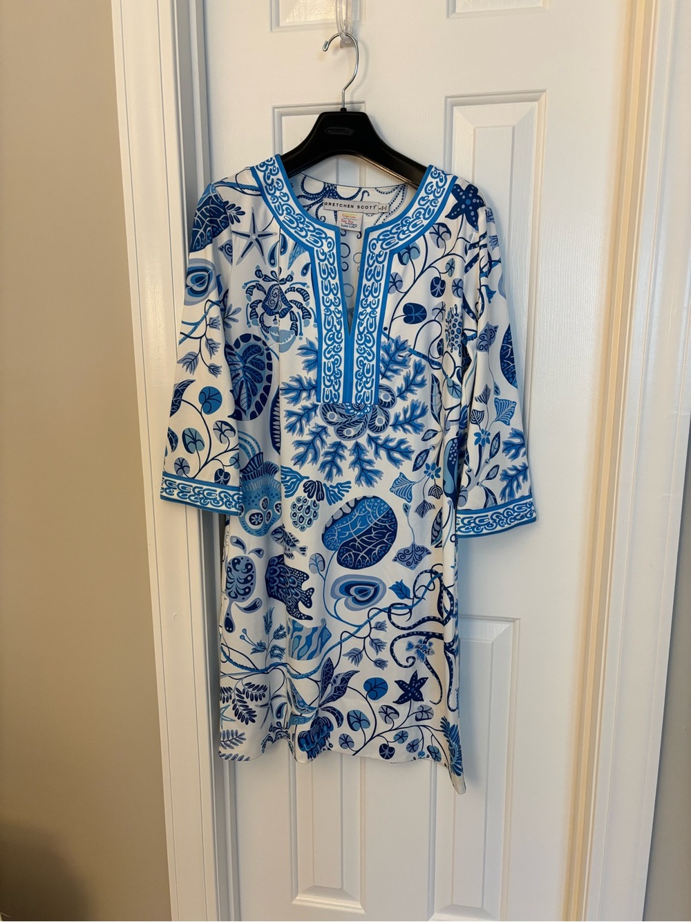 Blue & White Gretchen Scott Dress